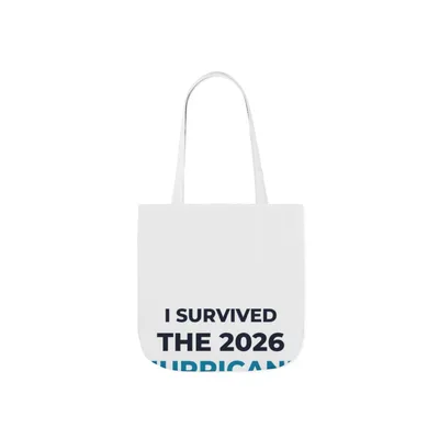 Canvas Tote Bag, 5-Color Straps in Beige