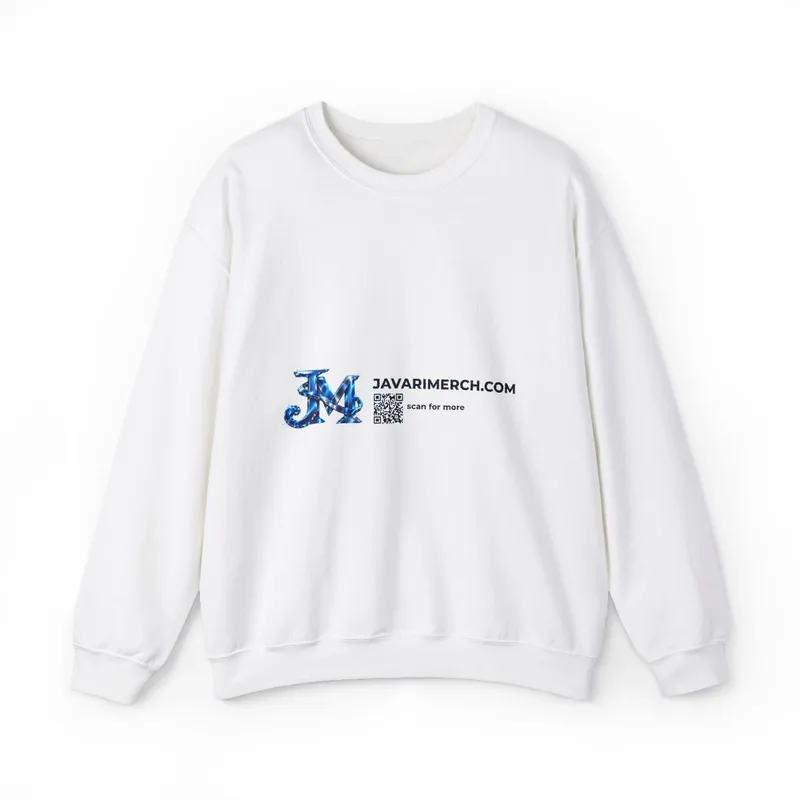 Adult Crewneck Sweatshirt in White