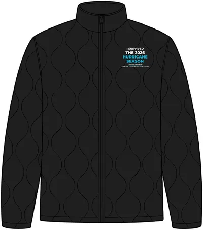 Quilted Liner Jacket in Deep Black