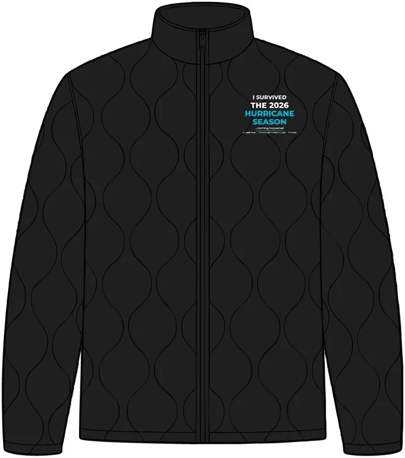 Quilted Liner Jacket in Deep Black
