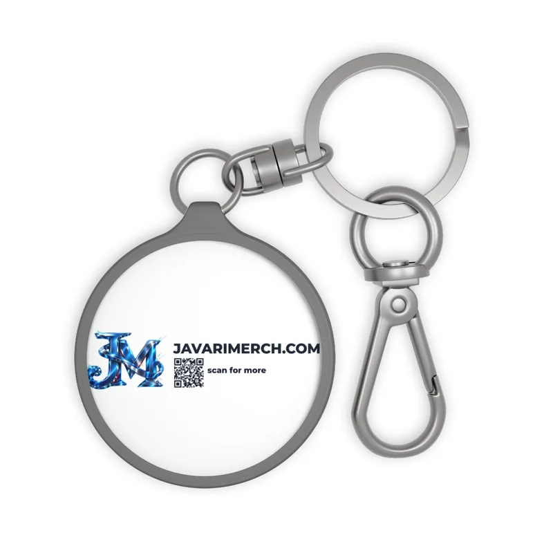 Keyring Tag in Grey