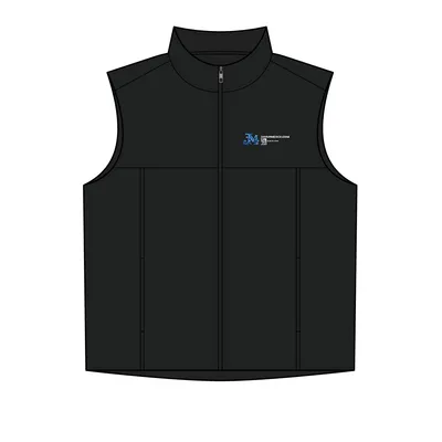 Women's Puffy Vest in Black/ Black