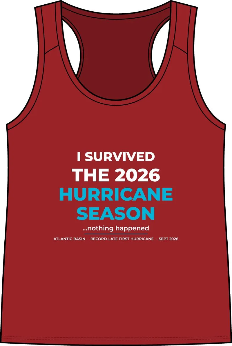 Women's Tank Top in Deep Red/ White