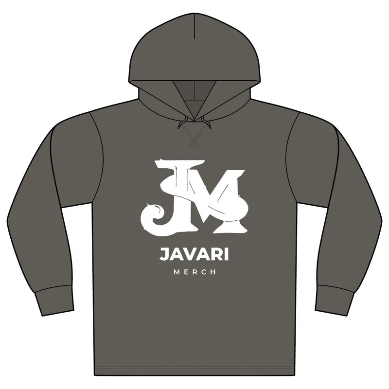 Unisex Mineral Dye Organic Cotton Hoodie Tee in Driftwood Grey