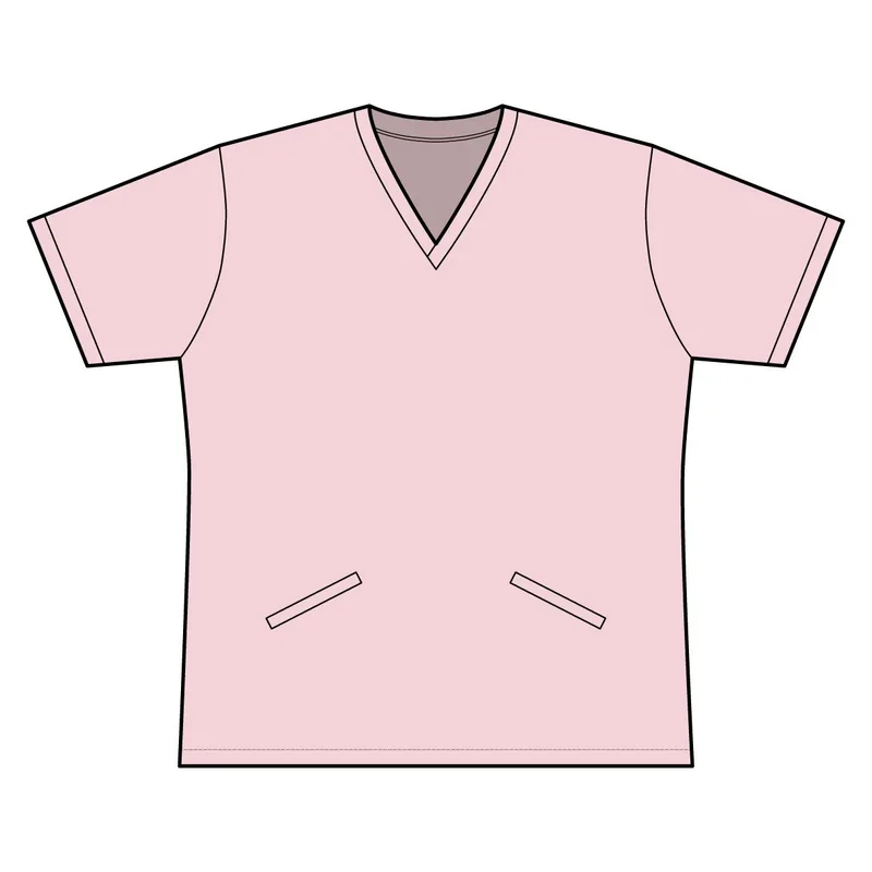 Women's Invincible V-Neck Stretch Scrub Top in Calm Pink