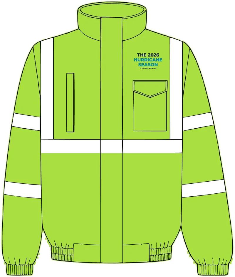 Unisex Economy Bomber Jacket in Lime