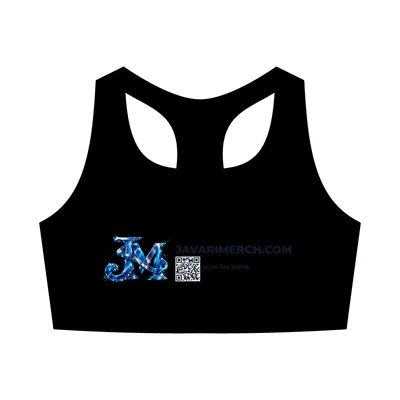 Women's Active Bra Top in Black
