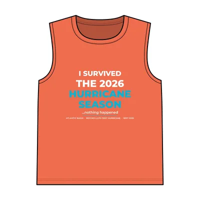 Unisex Cotton Tank Top in Retro Heather Coral