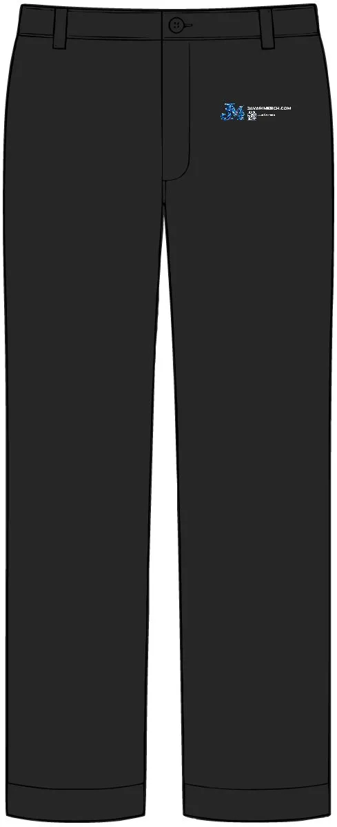 Elastic Insert Pant in Black