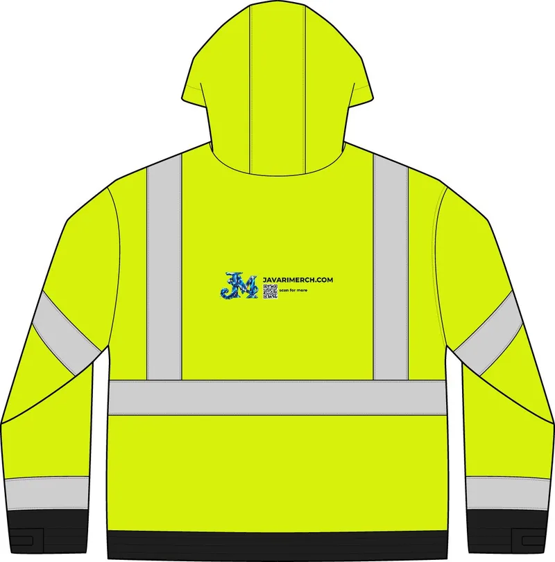 ANSI 107 Class 3 Economy Waterproof Insulated Bomber Jacket in Safety Yellow