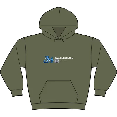 Unisex Hooded Sweatshirt in Military Green