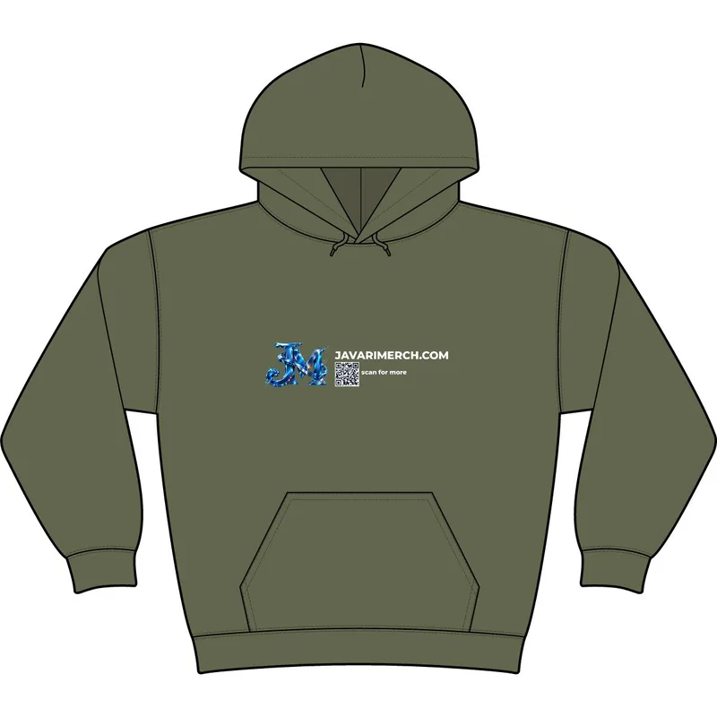 Unisex Hooded Sweatshirt in Military Green