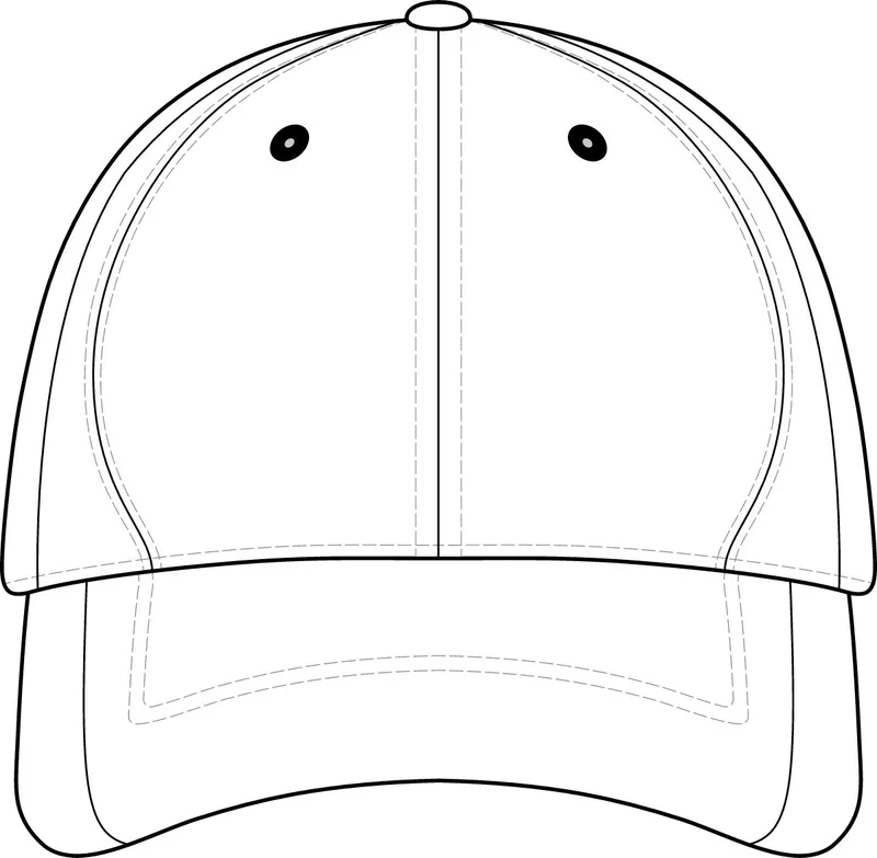 Dry Zone Nylon Colorblock Cap in Black/ True Red