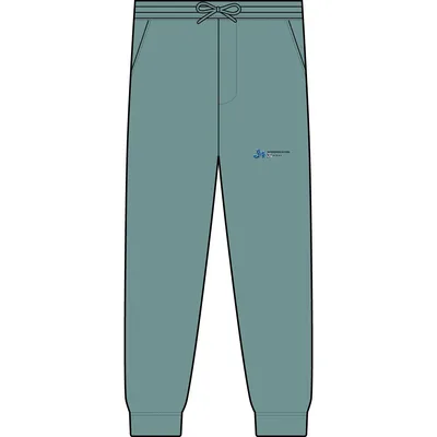 Unisex Pigment-Dyed Fleece Sweatpants in Pigment Alpine Green