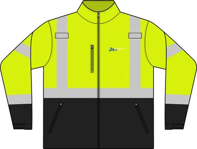 ANSI 107 Class 3 Soft Shell Jacket in Safety Yellow