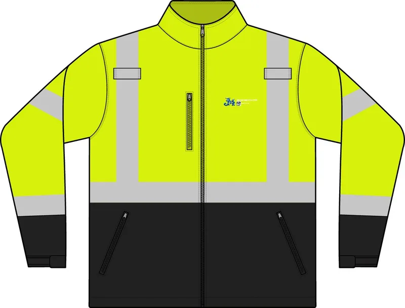 ANSI 107 Class 3 Soft Shell Jacket in Safety Yellow