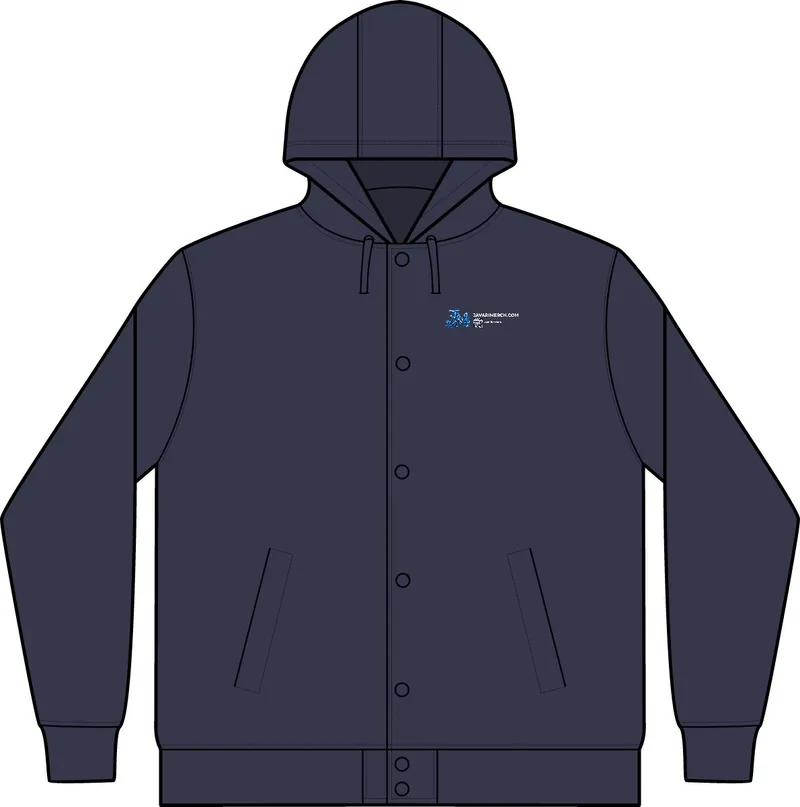 Insulated Letterman Jacket in True Navy/ Vintage Heather