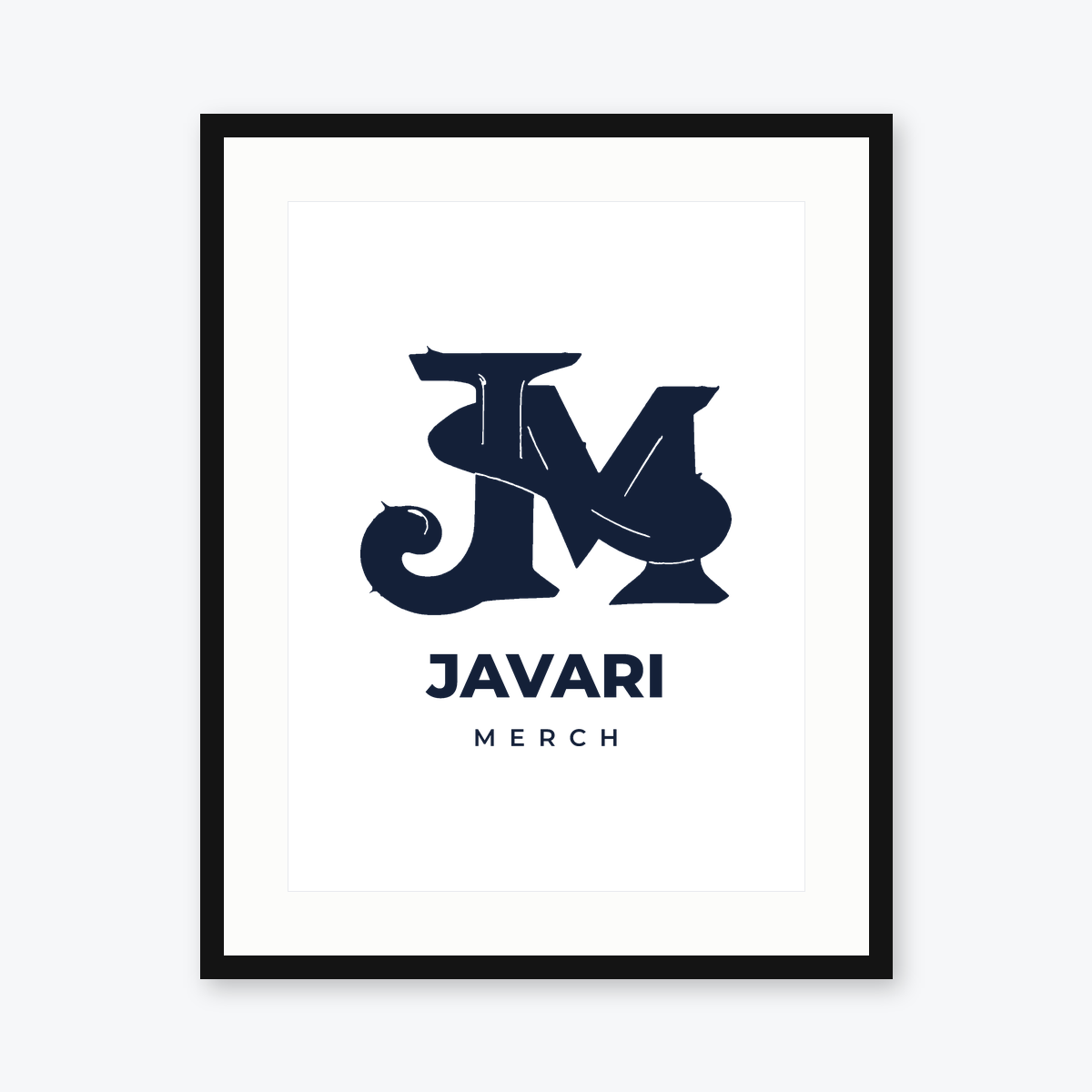 Staff Framed Print in Black frame
